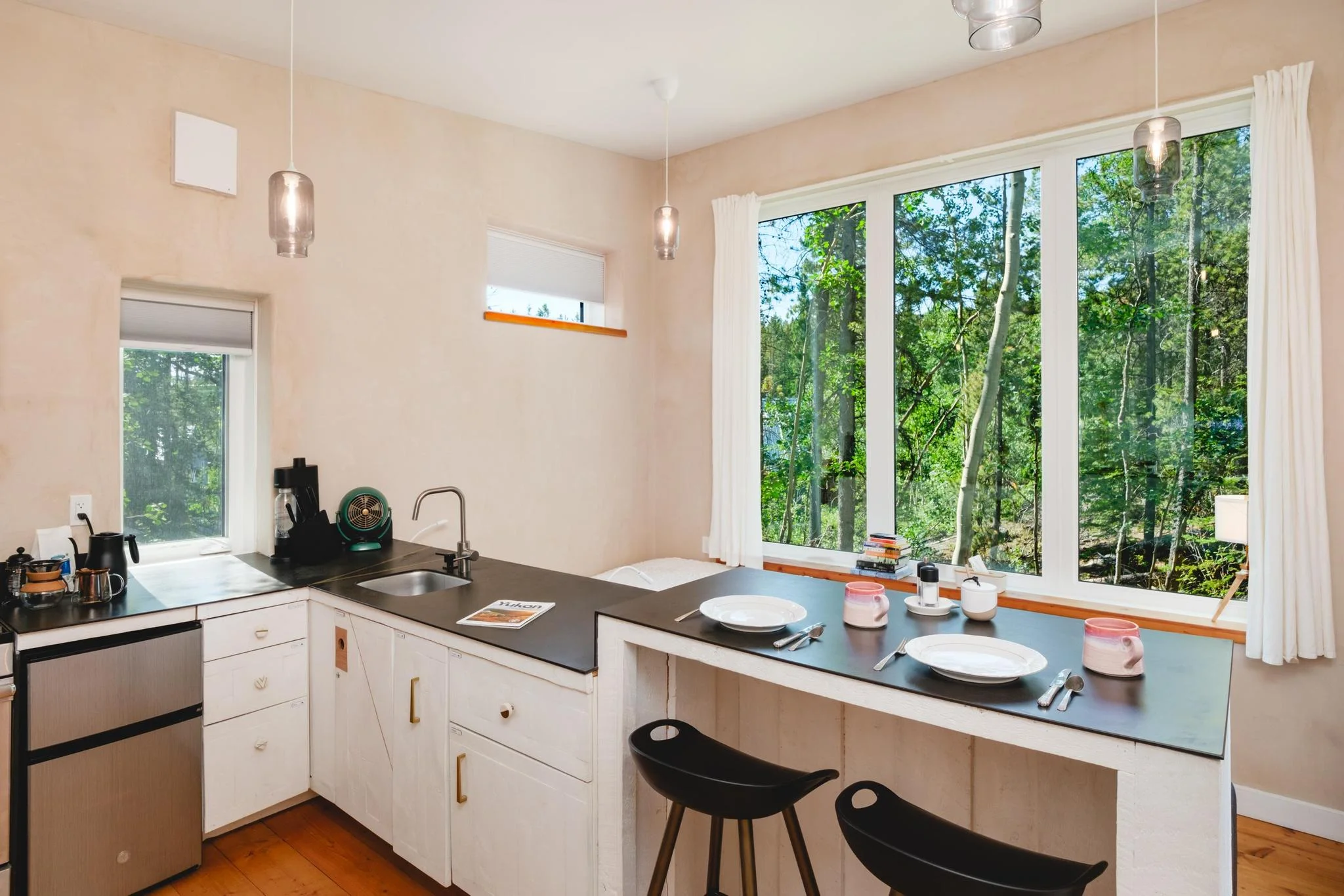 Yellow Door Kitchen and Forest View